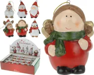 Figurka na stromeček z pálené hlíny - Santa (8cm)