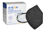 Respirátor Jebcon Anhui FFP2 NR, černý - KARTON 1200ks