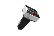 FM transmitter s bluetooth připojením do auta, 2x USB + handsfree