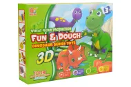 3D plastelína s formičkama Dino - Set 18ks