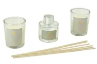 Aroma set 2ks vonná svíčka 45g, 1ks difuzer 30ml - Svěží lilie