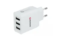 SWISSTEN síťový adaptér Smart IC 3x USB 3,1 A power