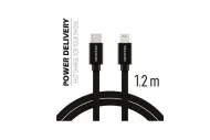 Datový kabel textile USB-C / lightning PD 1,2 m