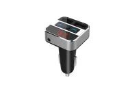 FM transmitter s bluetooth připojením do auta, 2x USB + handsfree