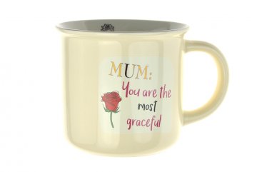 Dárkový hrníček MUM You are the most graceful, kapučínový 460 ml