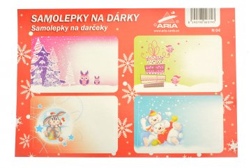 Samolepky na dárky - N04