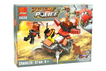 Stavebnice 0628, 97 dílků Future Police - Crawler