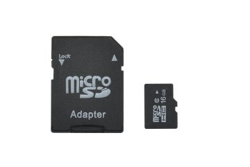 16GB Micro SD / SDHC paměťová karta + SD adaptér