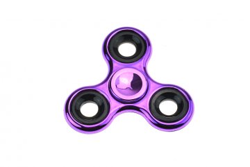 Fidget spinner metalický - Fialový