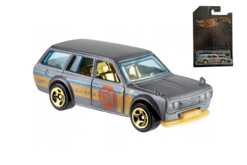 Angličák Hot Wheels Satin and Chrome 71 Datsun 510 Wagon GHH73