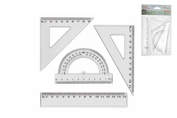 Kompletní geometrická sada pro školáky