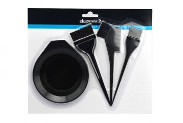 Souprava na barvení vlasů ELEGANZA - Set 4ks (21cm)