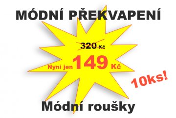 Módní překvapení - Balíček 10ks textilních roušek