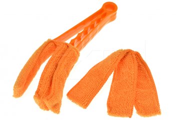 Čistič na žaluzie z mikrovlákna - Oranžový (22cm)