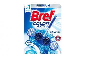 Bref Color Aktiv tuhý WC blok 50g - Chlorine