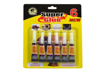 Vteřinové lepidlo SUPER GLUE 3g - Set 6ks (8cm)