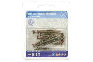 Vrut univerzální polozávit M.A.T. 5.0x50mm - 15ks