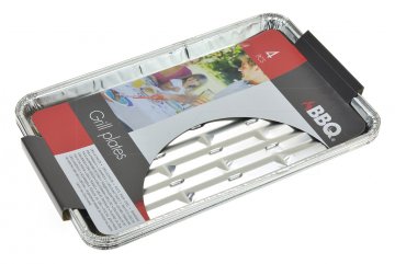 Grilovací hliníkové tácky BBQ - Set 4ks (24x16cm)