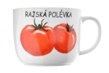 Široký hrnek na polévku 730ml - Rajská polévka