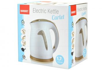 Elektrická konvice BANQUET Carlet 1.7L 2200W - Bílá