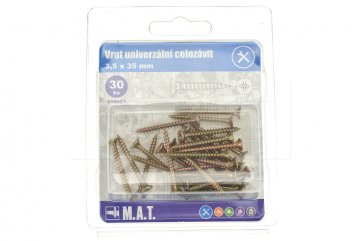 Vrut univerzální celozávit M.A.T. 3.5x35mm - 30ks