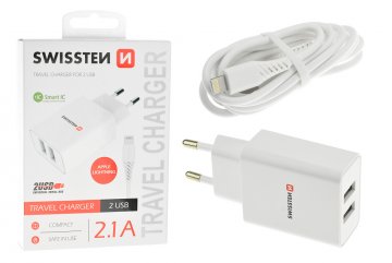 Síťový adaptér Smart IC 2x USB 2,1 A power lightning