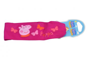 Elastická dětská čelenka Prasátko Peppa - Tmavě růžová (18-24cm)