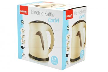 Elektrická konvice BANQUET Carlet 1.7L 2200W - Krémová