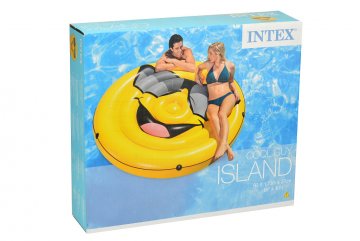 Nafukovací lehátko INTEX 57254 - Cool smajlík (173x27cm)