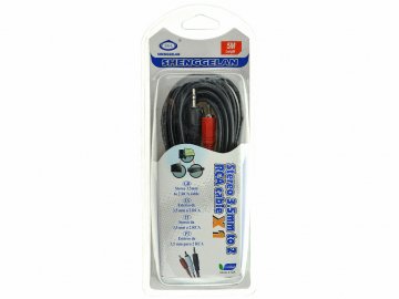 Audio propojovací kabel 3.5mm na 2xRCA - 3m