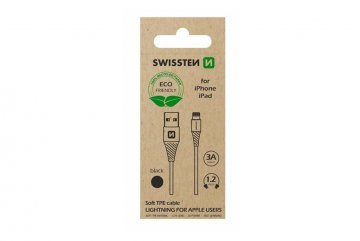 Datový kabel USB / lightning 1,2 m, černý (ECO BALENÍ)