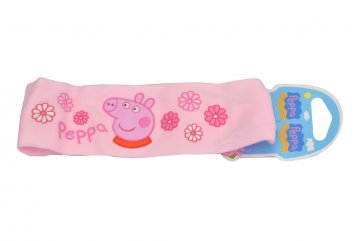 Elastická dětská čelenka Prasátko Peppa - Světle růžová (18-24cm)