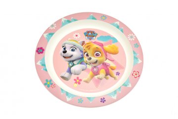 Plastový talíř 22cm Paw Patrol 3D pink