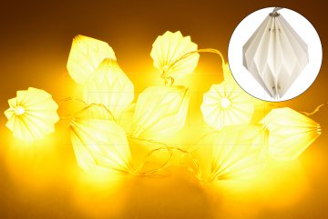 Svítící lampionky HS (160cm) 10LED - Teplá bílá