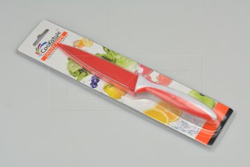 Kuchyňský nůž COOKSTYLE (23.5cm) včetně pouzdra na čepel - Červený