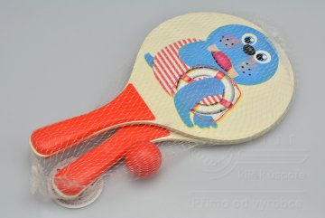 Set na plážový tenis - Červený (32x19cm)