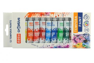 Temperové barvy EASY CREATIVE 12ml - Set 12 barev