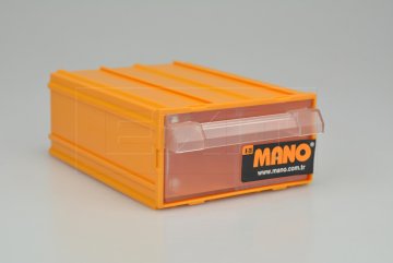 Plastový organizér do dílny MANO K-20 (14x10x5cm) - Žlutý