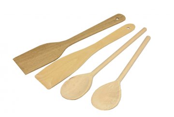 Dřevěné vařečky - Set 4ks (30cm)