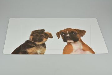 Velké vinylové prostírání (56x37cm) - Vlčák a boxer