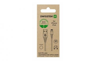 Datový kabel USB / lightning 1,2 m, bílý (ECO BALENÍ)