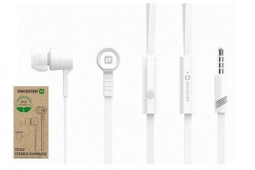 Sluchátka Earbuds Rainbow YS-D2, bílé (ECO BALENÍ)