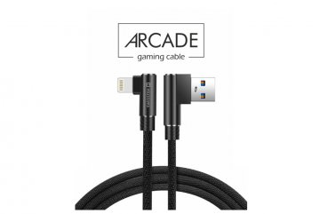 Textilní datový kabel Swissten Arcade USB / Lightning 1,2 m černý