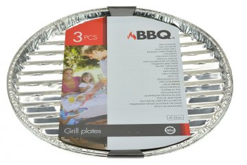 Grilovací hliníkové tácky BBQ - Set 3ks (35cm)