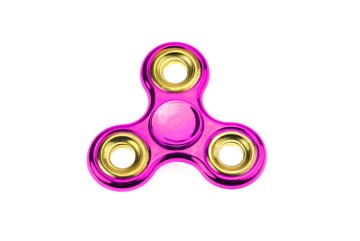 Fidget spinner metalický - Růžový