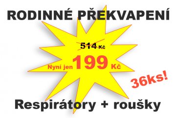 Rodinné překvapení - Balíček 36ks ochranných prostředků