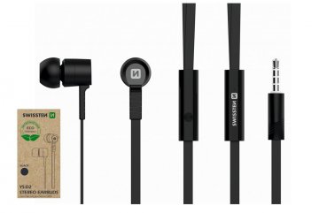 Sluchátka Earbuds Rainbow YS-D2, černé (ECO BALENÍ)