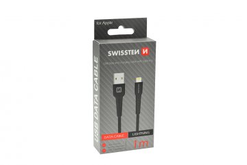 Datový kabel USB/Lightning, 1m, černý