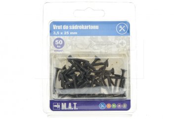 Vrut do sádrokartonu M.A.T. 3.5x25mm - 50ks