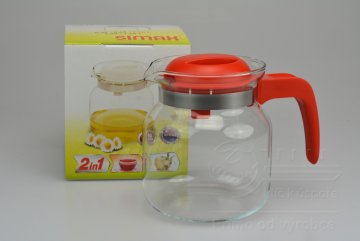 Konvice na čaj SIMAX 1l - Červená (14,5cm)